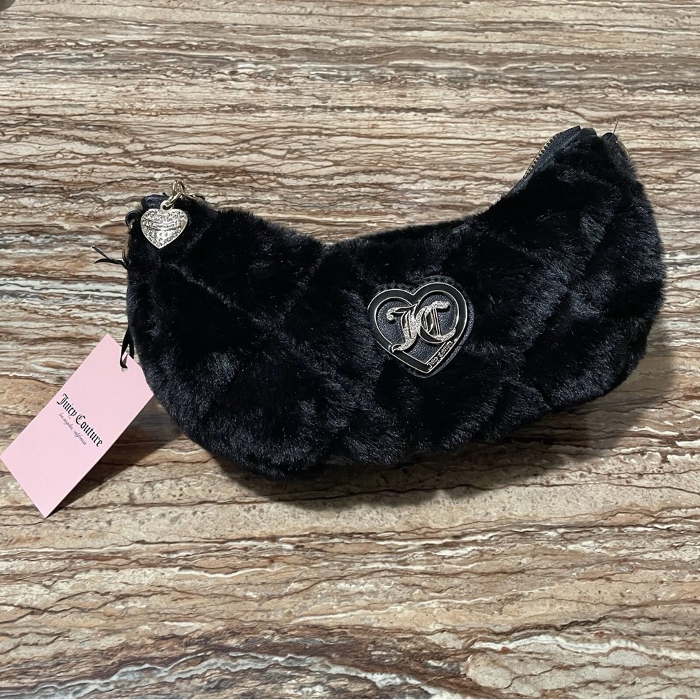 Juicy Couture Black Faux Fur Mini Bag - Picture 3 of 7